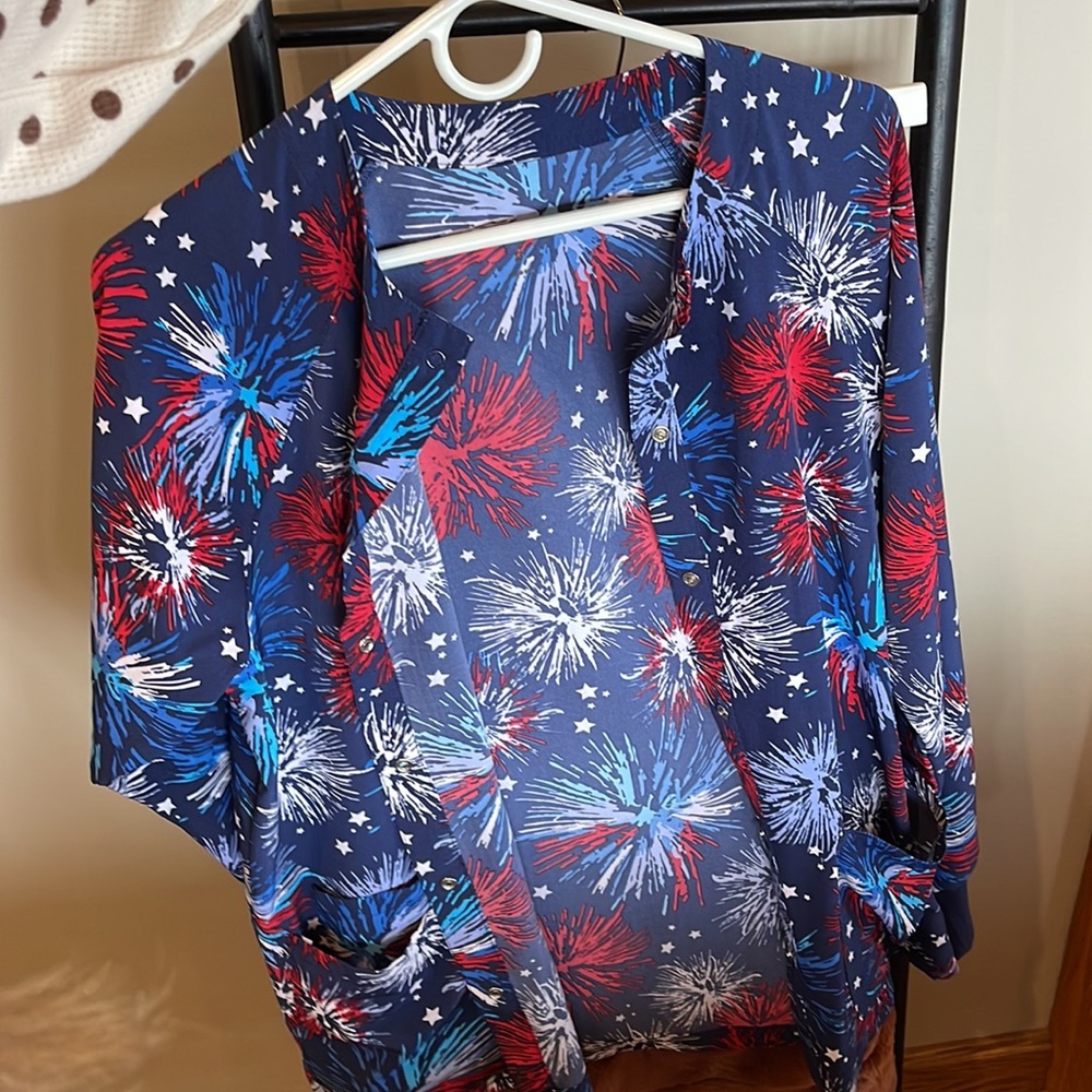 Firework Scrub Jacket - image 1
